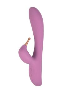 Goddess Tri-Tip Rechargeable Silicone Rabbit Vibrator - Lavender