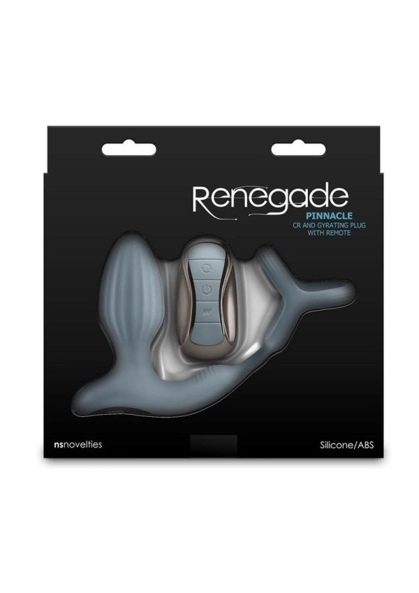 Renegade Pinnacle Rechargeable Silicone Prostate Stimulator - Gray