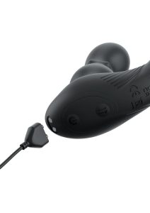 Anal Fantasy Elite Ass-Gasm Side and Glide Rechargeable Silicone Prostate Stimulator - Black