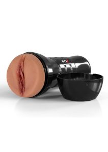 PDX Extreme Wet Pussies Super Juicy Snatch XXL Self Lubricating Stroker - Caramel