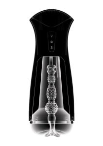 PDX Elite Fuck-Gasm Rechargeable Male Masturbator - Black/Caramel