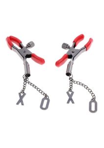 Sex and Mischief Ex`s andamp; Oh`s Nipple Clamps - Red/Black