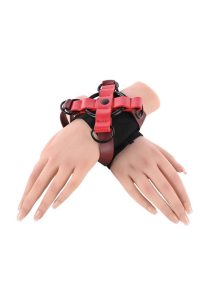 Sex and Mischief Ex`s andamp; Oh`s Cross Cuffs - Red/Black