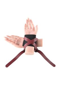 Sex and Mischief Ex`s andamp; Oh`s Cross Cuffs - Red/Black
