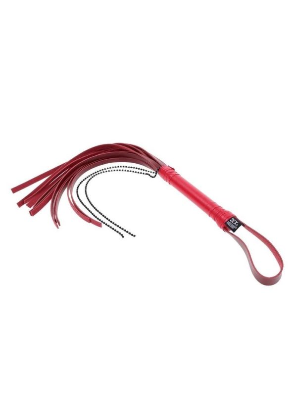 Sex and Mischief Ex`s andamp; Oh`s Crystal Flogger - Red/Black