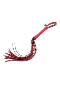 Sex and Mischief Ex`s andamp; Oh`s Crystal Flogger - Red/Black