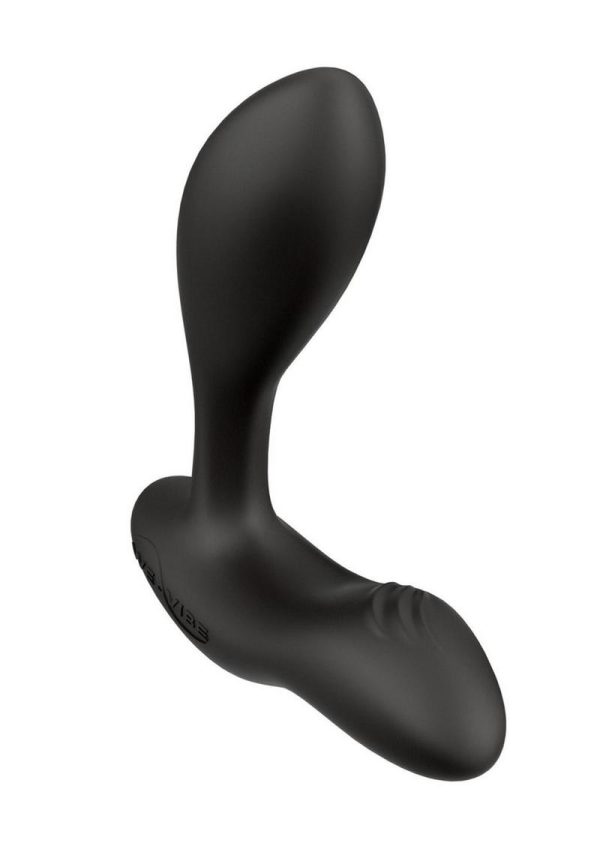 We-Vibe Vector+ Rechargeable Silicone Vibrating Prostate Massager with Remote Control - Charcoal Black