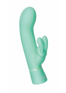 The Rabbit Company The Travel Rabbit Rechargeable Silicone Vibrator - Aqua