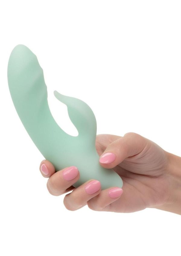 Pacifica Polynesia Rechargeable Silicone Dual Vibrator - Teal