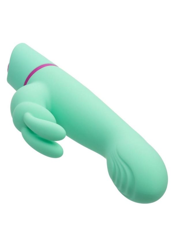 Love Bunny Rockin G Bunny Rechargeable Silicone Rocking Motion G-Spot Rabbit Vibrator - Green/Purple