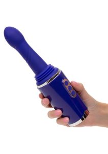 Overdrive Portable Sex Machine Travel Thruster Rechargeable Silicone Vibrator - Purple