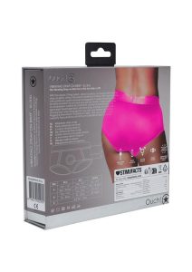 Ouch! Vibrating Strap-On Brief Rechargeable - XL/2XL - Pink