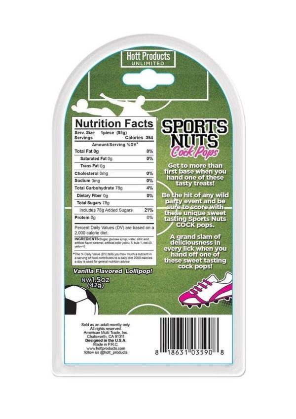 Sports Nuts Cock Pop Soccer Balls - Caramel