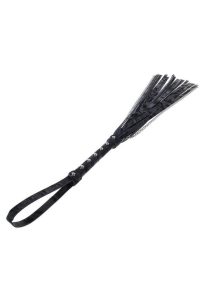 Velvet Noir Chain Flogger - Black