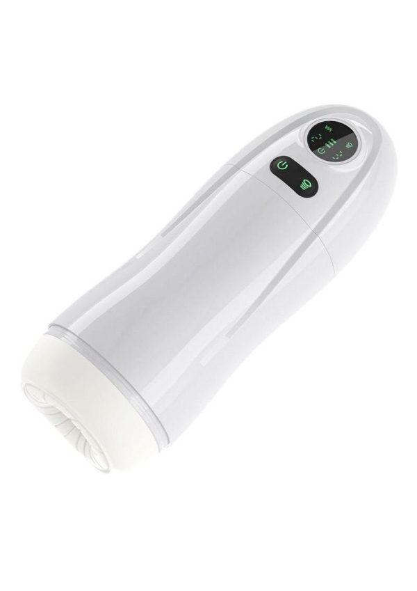 Kai 2 Automatic Sucking Vibrating Rechargeable Male Masturbator - White/Black