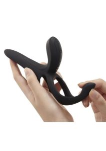 Pleasure Pivot App Control Rechargeable Silicone Couples Vibrator - Black