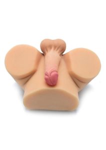 Kiotos Masturbator Silicone Dildo with Pussy and Ass - Vanilla