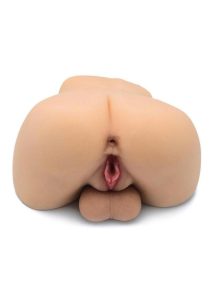 Kiotos Masturbator Silicone Dildo with Pussy and Ass - Vanilla