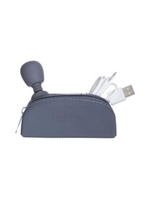 M`Lady Rechargeable Silicone Tiny Vibrating Wand - Grey