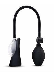 Size Up Rechargeable Vibrating Petite Pussy Pump - Black/Clear