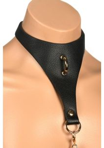 Master Series Captivate Collar with Body Chain - Black