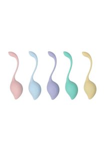 Loveline PelvFit Multiweight Stem Kegel Kit (5 Piece) - Multicolor