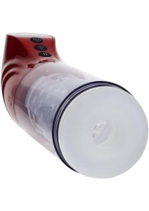 Pumped StrokeMate Multi-Function Rechargeable Masturbator - Metallic Red