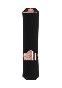Loveline Dahlia 10 Function Silicone Lipstick Vibrator - Black/Red