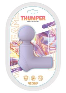 Wet Dreams Thumper Vibrating Silicone Rechargeable Massage Wand - Lilac