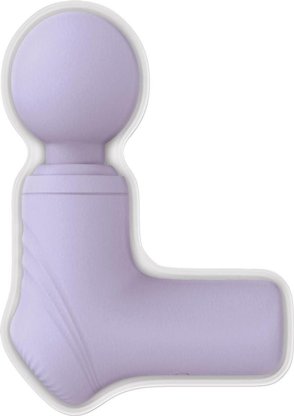 Wet Dreams Thumper Vibrating Silicone Rechargeable Massage Wand - Lilac