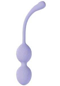 Loveline PelviFit Beads 10 Function Vibrating Rechargeable Silicone Kegel Vibe with Remote Control - Lavender