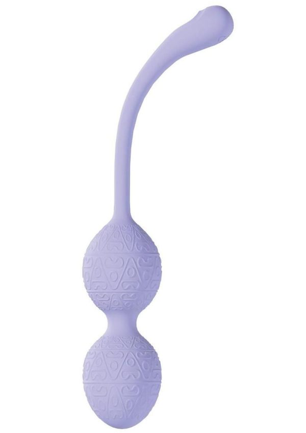 Loveline PelviFit Beads 10 Function Vibrating Rechargeable Silicone Kegel Vibe with Remote Control - Lavender