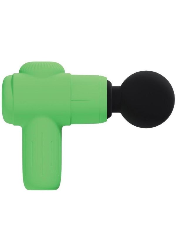 Loveline MicroBoost 10 Function Vibrating Rechargeable Silicone Massasger- Green