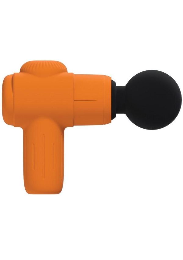 Loveline MicroBoost 10 Function Vibrating Rechargeable Silicone Massager - Orange