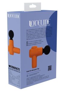 Loveline MicroBoost 10 Function Vibrating Rechargeable Silicone Massager - Orange