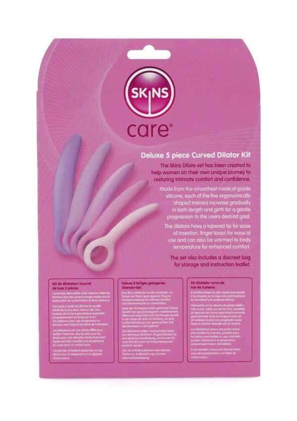 Skins Care Curved Silicone Dilators (5pc Set) - Pink/Purple