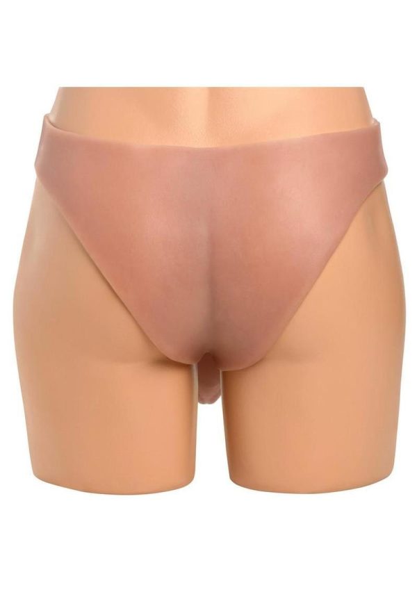 Master Series Thick Hollow Silicone Strap-On - Vanilla