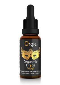 Orgie Orgasmic Drops - Vibe! 0.5 fl oz - Tingling Clitoral Arousal Serum  - Peach in Syrup