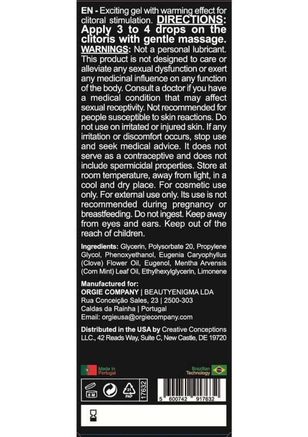 Orgie Orgasmic Drops 1 fl oz - Clitoral Arousal Serum
