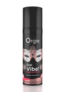 Orgie Dual Vibe Intimate Arousal Gel  0.5 fl oz - Strawberry Gin and Tonic
