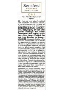 Orgie Sensfeel For Woman - Seduction Elixir 10 in 1 Hair and Body Lotion 3.38oz