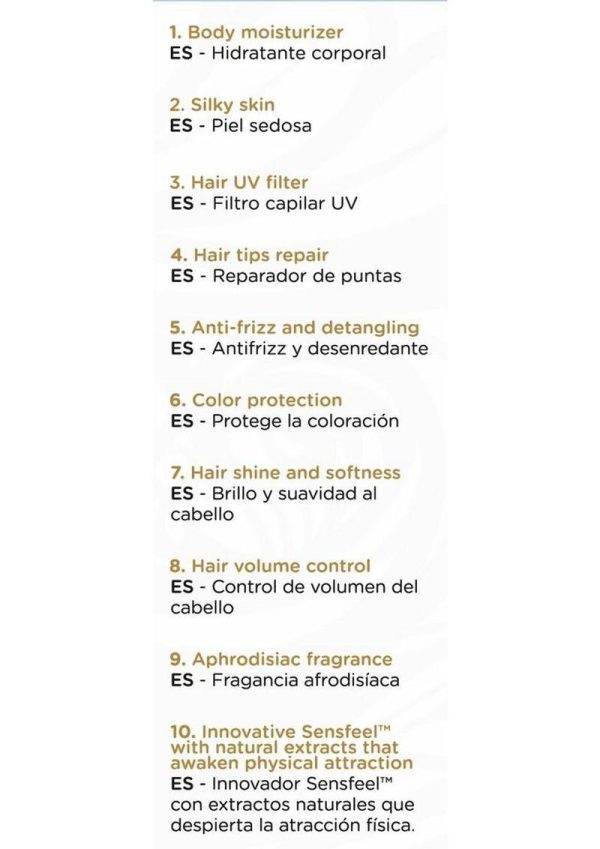 Orgie Sensfeel For Woman - Seduction Elixir 10 in 1 Hair and Body Lotion 3.38oz