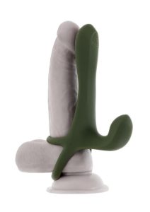 Zero Tolerance Strap Tap and Go Rechargeable Silicone Strapless Strap-On - Green