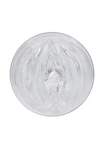 Zero Tolerance Casual Encounter Beaded Pussy Stroker with Vibrating C-Ring - Clear