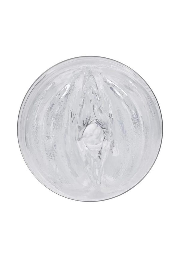 Zero Tolerance Casual Encounter Beaded Pussy Stroker with Vibrating C-Ring - Clear