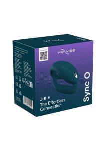 We-Vibe Sync O Rechargeable Silicone Couples Vibrator with Remote Control - Velvet Green