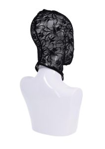 Sex and Mischief Lace Hush Hood - Black