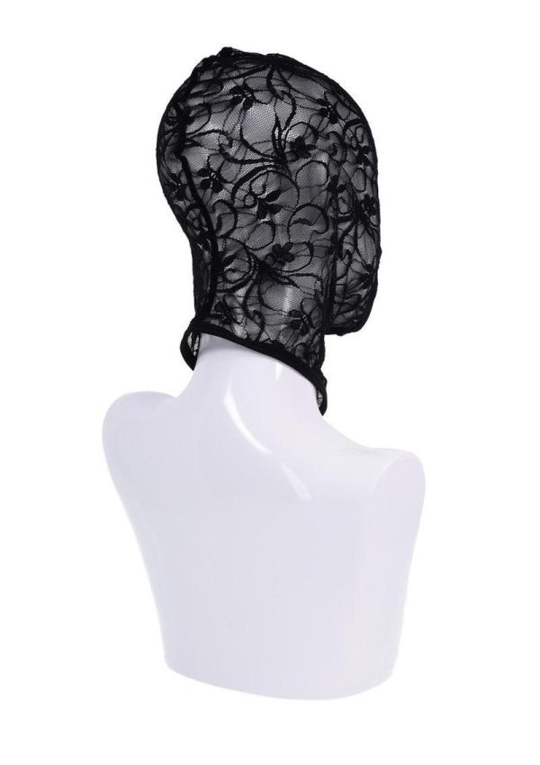 Sex and Mischief Lace Hush Hood - Black