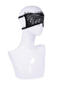 Sex and Mischief Veiled Vision Lace Blindfold - Black