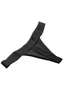 Bedroom Bliss Chérie Thong Strap-On Panty Harness - Small - Black